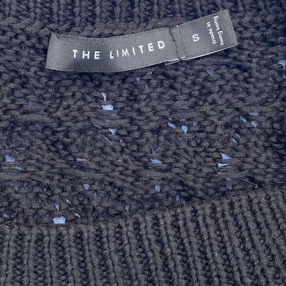 šVintage The LimitedĀ BlackāCableāKnitāSweaterāSizeāSmallāEUCā! - Picture 4 of 6